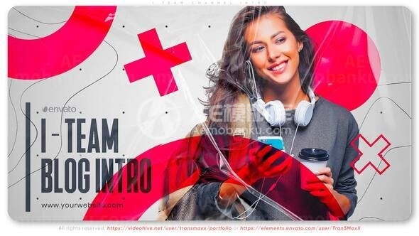 油管个人图片视频展示AE模板