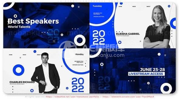 洛杉矶商业活动展示AE模板