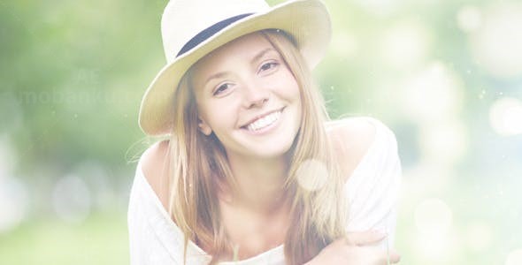 光和粒子的跃迁演绎AE模板