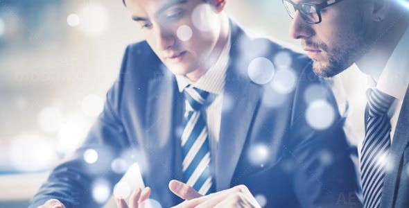 光和粒子的跃迁演绎AE模板