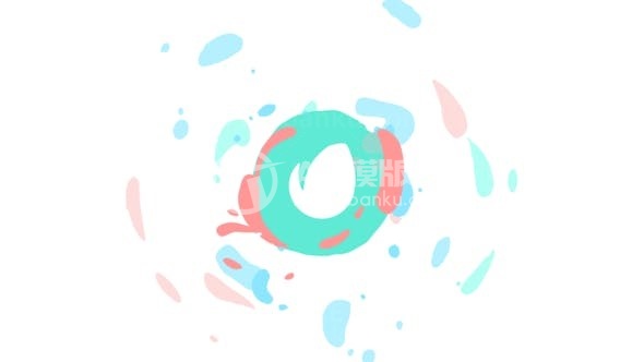 流体闪光标志演绎AE模板