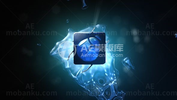 液体状态科学标志演绎AE模板