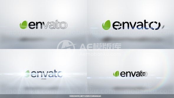 多组徽标动态演绎AE模板