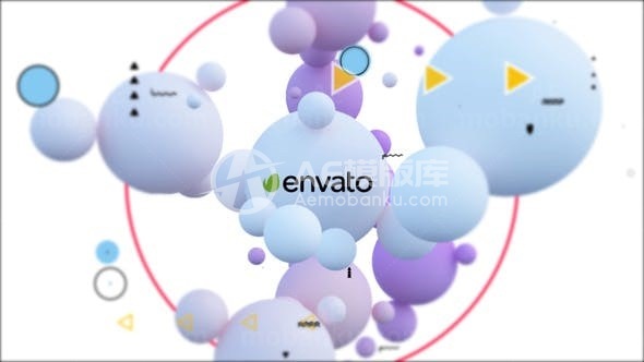 纯净立体标志演绎AE模板