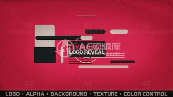 标志生动切换变化演绎AE模板