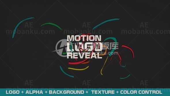 线型变换标志演绎AE模板