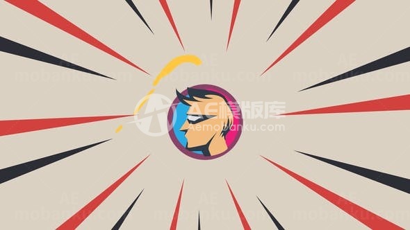 复古标志动态展示AE模板