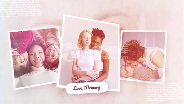 爱情记忆幻灯片展示AE模板