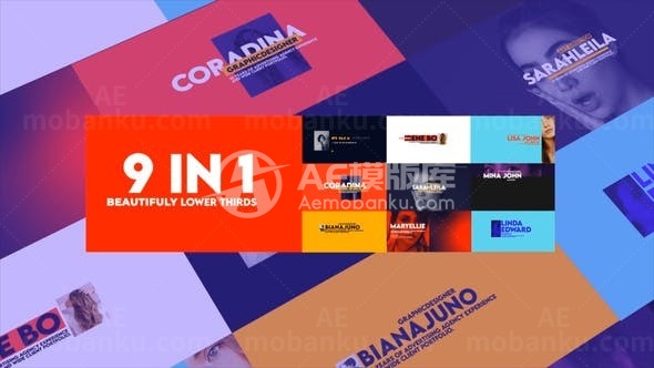 商务标题动态演绎AE模板