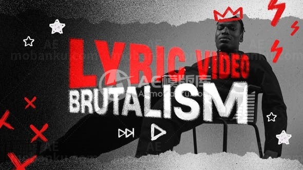 嘻哈风格视频动态演绎AE模板