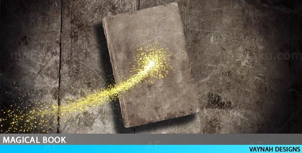 神奇的书籍简介视频展示AE模板