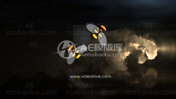 神奇的夜晚标志演绎AE模板