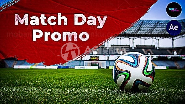 足球运动比赛宣传片AE模板