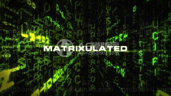 科技数码矩阵演绎AE模板