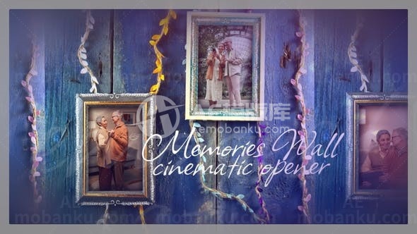 记忆墙图片视频展示AE模板