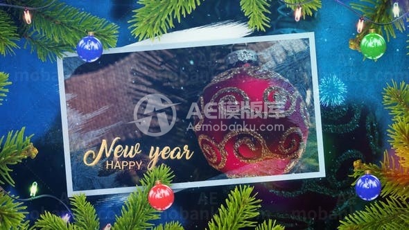 圣诞快乐庆典演绎AE模板