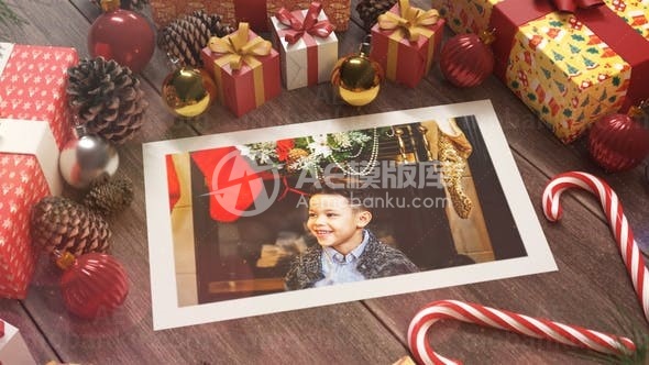 快乐圣诞幻灯片展示AE模板