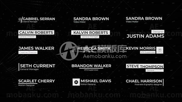 多组标题动画演绎AE模板