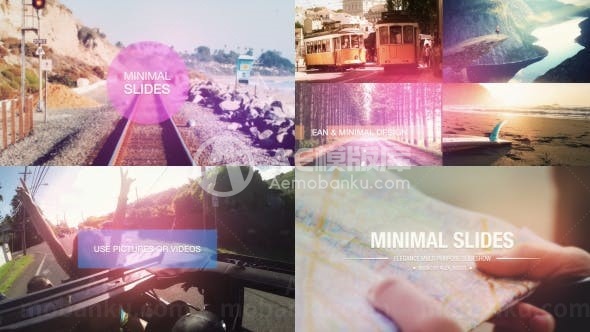 旅行图片视频展示AE模板