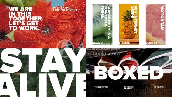 标题字幕动态展示AE模板