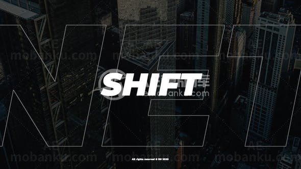 商业大标题动态演绎AE模板