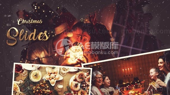 圣诞幻灯片动态演绎AE模板