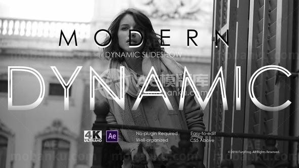 城市动态幻灯片演绎AE模板