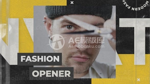 现代时尚标题图片视频展示AE模板