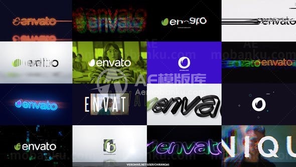 快速徽标展示演绎AE模板