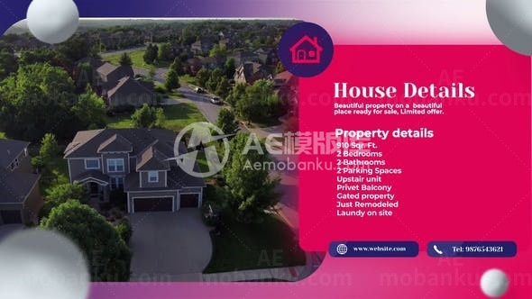 简约房地产企业宣传AE模板