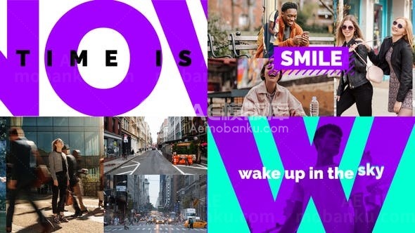 现代时尚幻灯片展示AE模板