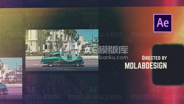 回忆复古图片视频展示AE模板