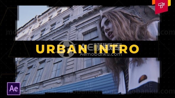 嘻哈现代风格图片视频展示AE模板