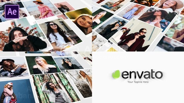 图片转徽标动态演绎AE模板