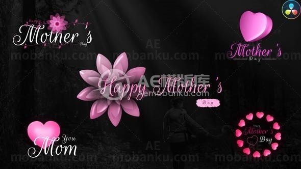 母亲节独特庆祝宣传AE模板