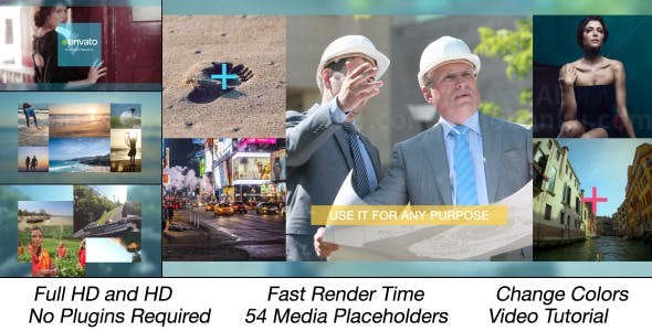 多屏视频展示演绎AE模板