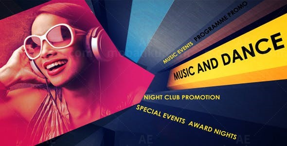 音乐舞蹈视频宣传片AE模板