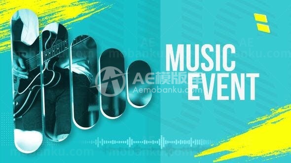 音乐派对活动视频展示AE模板