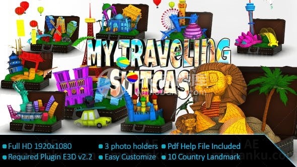 粒子效果标题标志演绎AE模板