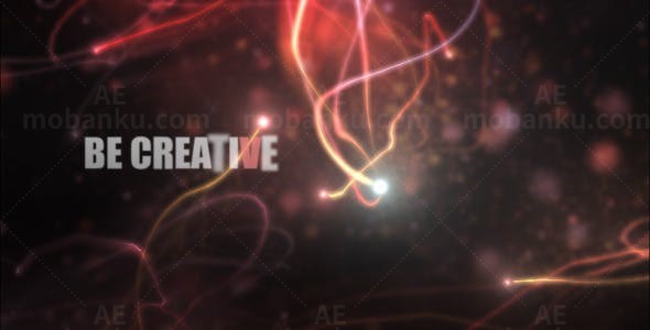 霓虹灯粒子线标题演绎AE模板