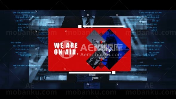 广播新闻发布会AE模板