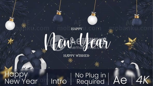 新年圣诞庆典AE模板