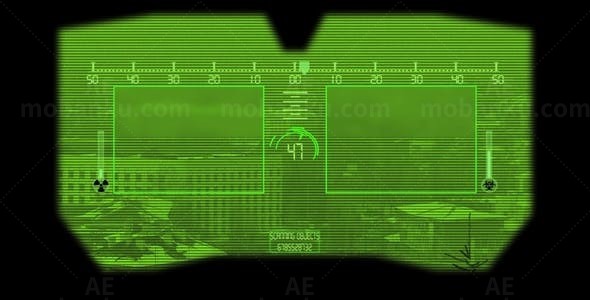 夜视效果展示AE模板