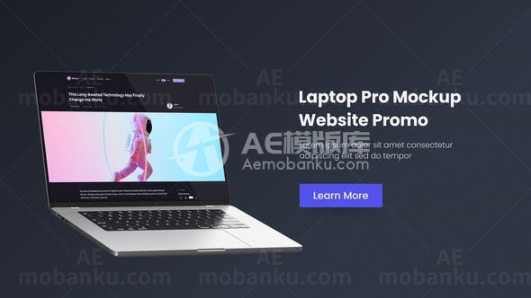 笔记本电脑产品宣传AE模板