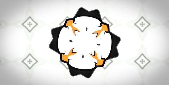 东方标志动态演绎AE模板