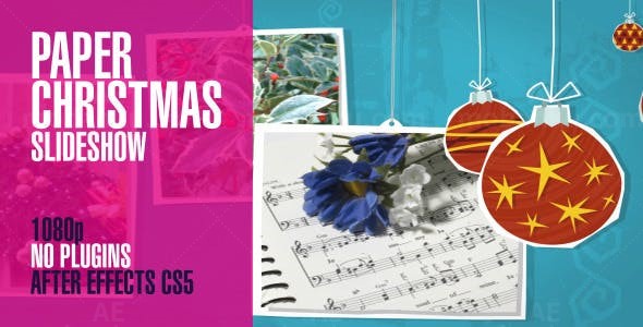 圣诞幻灯片展示AE模板