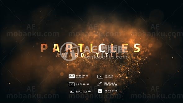 粒子标题演绎AE模板