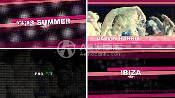 派对开幕庆祝AE模板