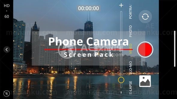 手机摄像头视角图片视频展示AE模板