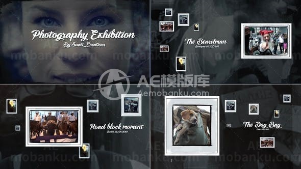 摄影展图片视频展示AE模板